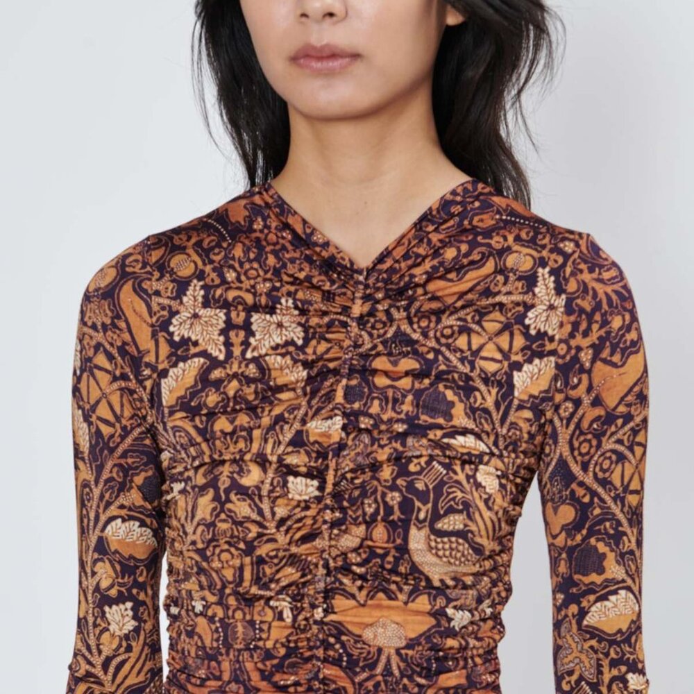 ULLA JOHNSON Eileen Top in Celestial Print Size S
